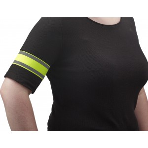 Elastane arm band Danilo, yellow (Reflective items)