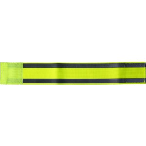 Elastane arm band Danilo, yellow (Reflective items)