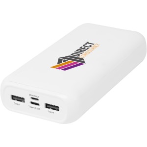 Electro 20.000 mAh recycled plastic power bank, White (Powerbanks)