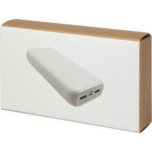 Electro 20.000 mAh recycled plastic power bank, White (Powerbanks)