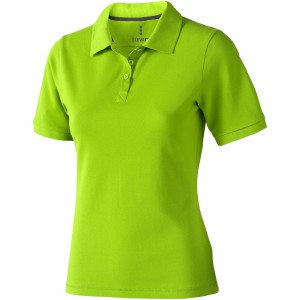 Calgary short sleeve women's polo, Apple Green