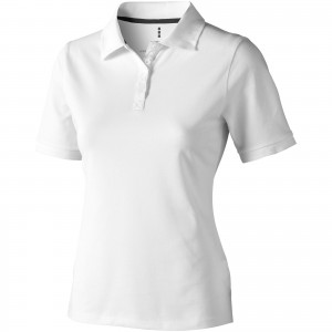 Calgary short sleeve women's polo, White