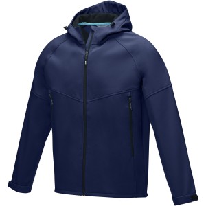 Coltan men's GRS recycled softshell jacket, Navy