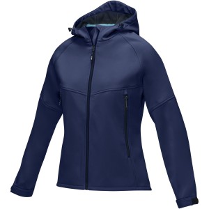 Coltan women's GRS recycled softshell jacket, Navy