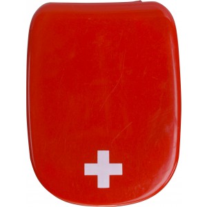 Plastic first aid kit Mila, red