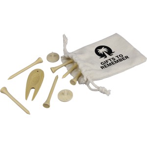 Wooden golf tees Nyssa, brown