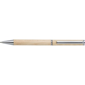Maple wooden ballpen Lucienne, brown