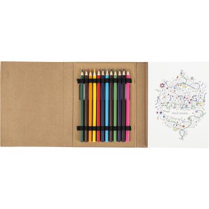 Cardboard drawing set Kora, brown