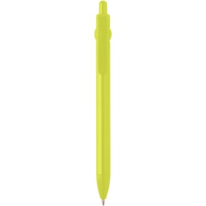 Fidget recycled plastic ballpoint pen (black ink), Lime gree (Plastic pen)