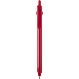 Fidget recycled plastic ballpoint pen (black ink), Red (Plastic pen)