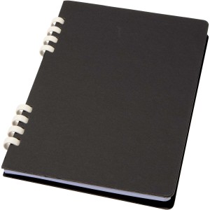 Fil A5 hard cover RCS recycled spiral notebook, Black