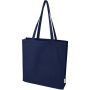 Florida 270 g/m2 GRS recycled gusset tote bag 14L, Navy