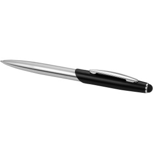 Geneva sophisticated writing set, Silver, solid black (Pen sets)