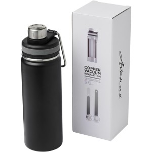 Gessi 590 ml copper vacuum insulated sport bottle, solid bla