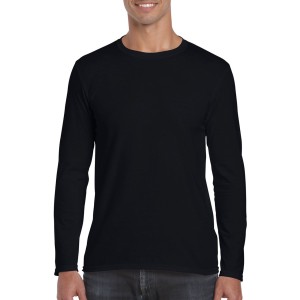SOFTSTYLE<SUP><sup>&reg;</sup></SUP> ADULT LONG SLEEVE T-SHIRT, Black