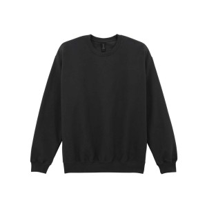 SOFTSTYLE<sup>&reg;</sup> MIDWEIGHT FLEECE ADULT CREWNECK, Black