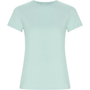 Golden short sleeve women's t-shirt, Mint green