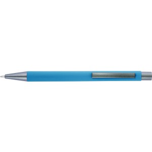 Aluminium ballpen Emmett, light blue