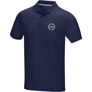Graphite short sleeve men's  organic polo, Navy (Polo shirt, 90-100% cotton)