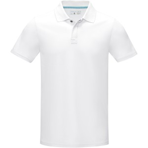 Graphite short sleeve men's  organic polo, White (Polo shirt, 90-100% cotton)