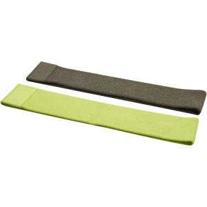 Grip 2-piece resistance band set, Lime, Forest green