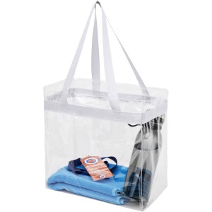 Hampton transparent tote bag, White (Shopping bags)