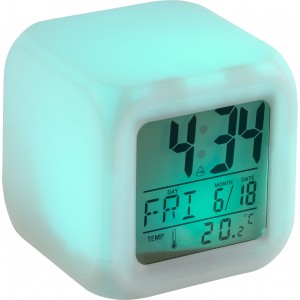 HIPS alarm clock Leona, white (Clocks and watches)