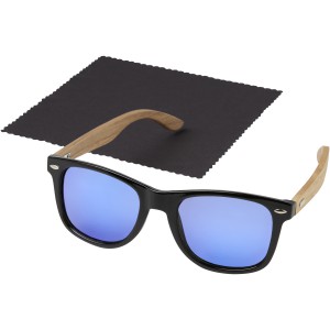 Hiru rPET/wood mirrored polarized sunglasses in gift box, Wo (Sunglasses)