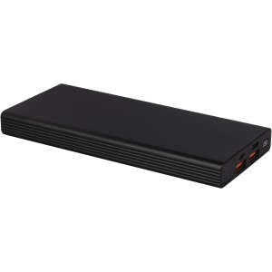 Hybrid 10.000mAh 22.5W aluminum PD power bank, Solid black (Powerbanks)