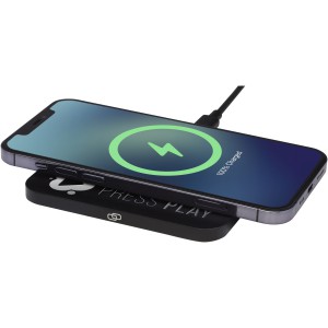 Hybrid 15W premium wireless charging pad, Solid black (Powerbanks)