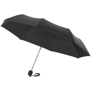 Ida 21.5" foldable umbrella, solid black