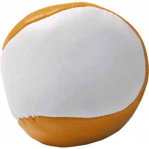 Imitation leather juggling ball Heidi, orange (Games)