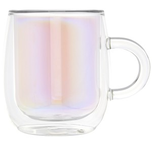 Iris 330 ml glass mug, Multi-colour (Mugs)