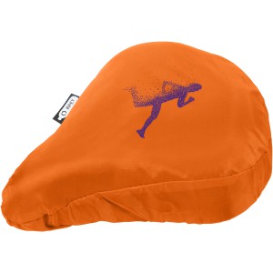 Jesse recycled PET waterproof bicycle saddle cover, Orange (Bycicle items)