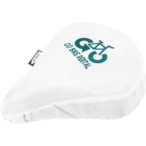 Jesse recycled PET waterproof bicycle saddle cover, White (Bycicle items)