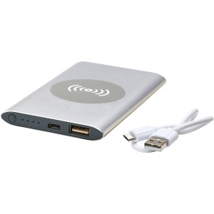 Juice 4000mAh wireless powerbank, Silver (Powerbanks)