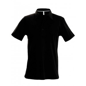 MEN'S SHORT-SLEEVED POLO SHIRT, Black