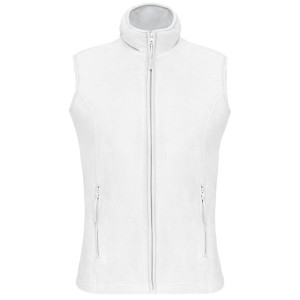 MELODIE - LADIES' MICROFLEECE GILET, White