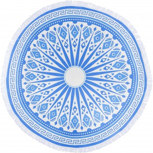 Microfiber (160 gr/m2) beach towel Cody, light blue