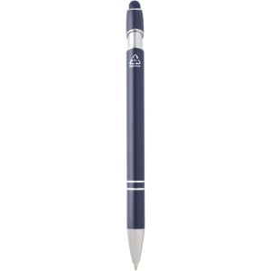 Kish ballpoint pen with silver finish (blue ink), Navy (Metallic pen)