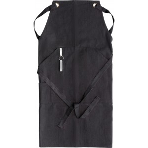 Polyester and cotton apron Liana, black