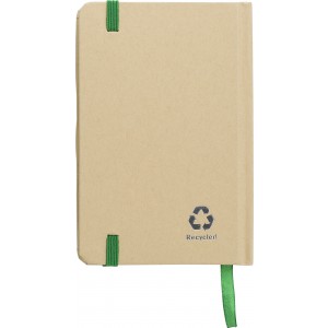 Kraft notebook John, lime (Notebooks)