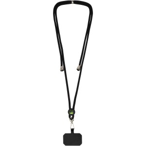 Kubi phone lanyard, Solid black (Lanyard, armband, badge holder)