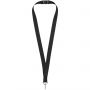 Lago lanyard with break-away closure, solid black