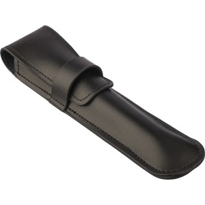 Leather pen pouch Nadir, black