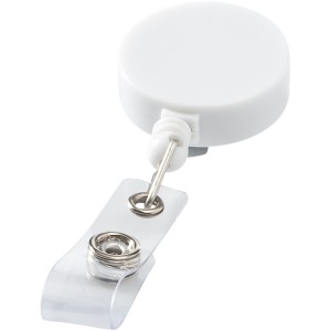 Lech roller clip, White (Lanyard, armband, badge holder)