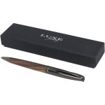 Loure wooden barrel ballpoint pen, solid black (10729100)