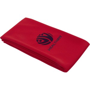 Lucas RPET sport towel 30x80 cm, Red (Towels)