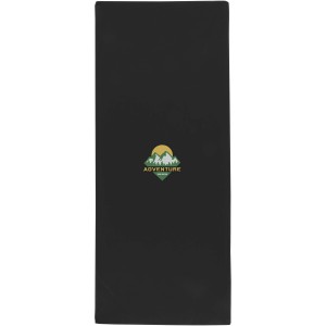 Lucas RPET sport towel 30x80 cm, Solid black (Towels)