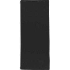 Lucas RPET sport towel 30x80 cm, Solid black (Towels)